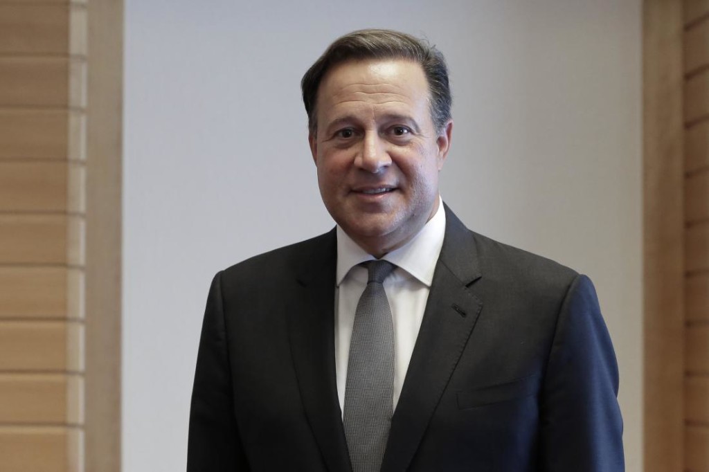 Juan Carlos Varela, Panama's president, poses for a photograph following an interview in Tokyo, Japan, on Tuesday, April 19, 2016. Varela said he plans to discuss bilateral tax information exchange with Japanese Prime Minister Shinzo Abe. Photographer: Kiyoshi Ota/Bloomberg via Getty Images