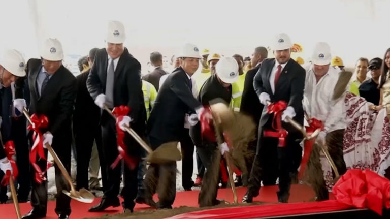 china panama ground break