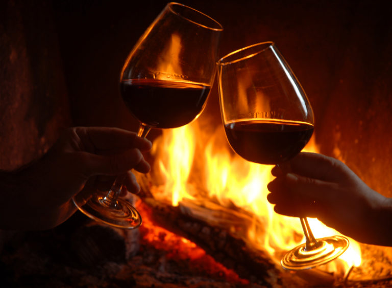 wine and fire