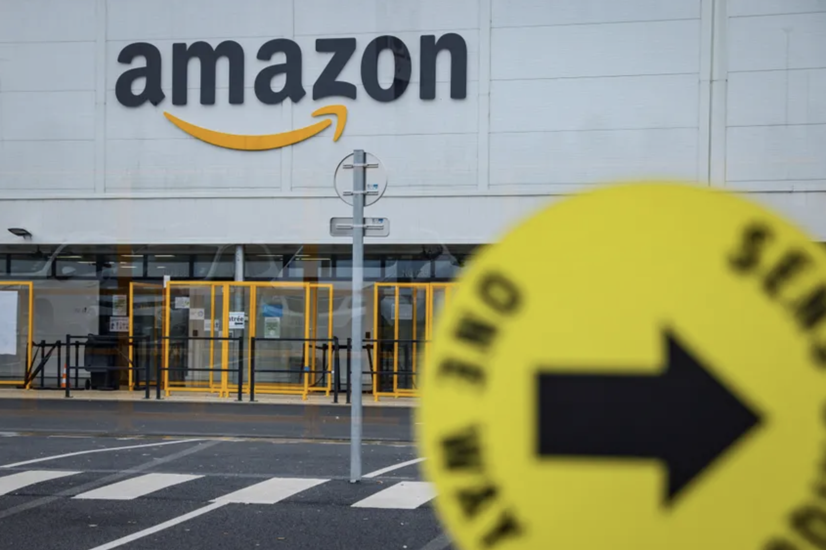 Aeriel view of Panama logistics hub infrastructure for Amazon logistics center