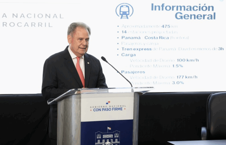Construction plan map for Panama railway project first phase improving access to capital