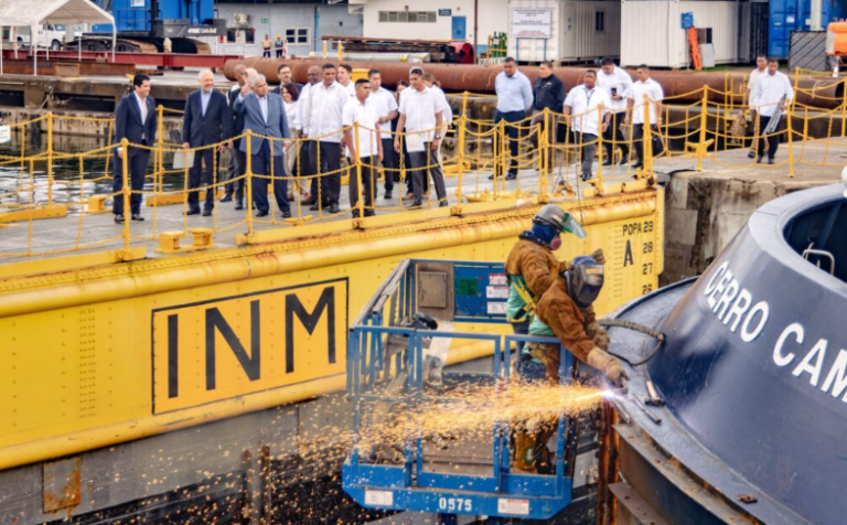 The Panama Canal contributions ceremony delivering public funds to the National Treasury.