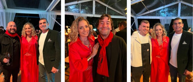 Chefs from Panama celebrating their country's Panama Gastronomy Success at the Latin America's 50 Best Restaurants awards ceremony.