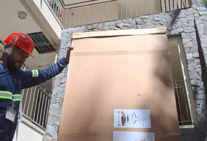 Modern high-end furniture exports from Panama displayed in a luxury hotel lobby.