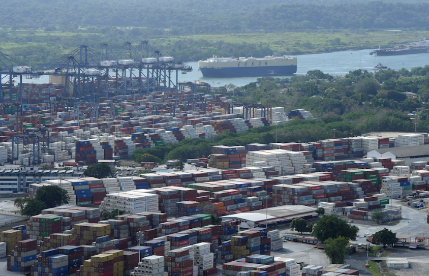 Container ship docked at a terminal representing Panama port stability and maritime legal certainty.