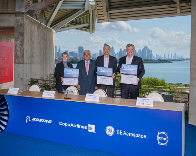 A modern airplane representing the Copa Airlines agreement and the ongoing success of the Panama tourism strategy.