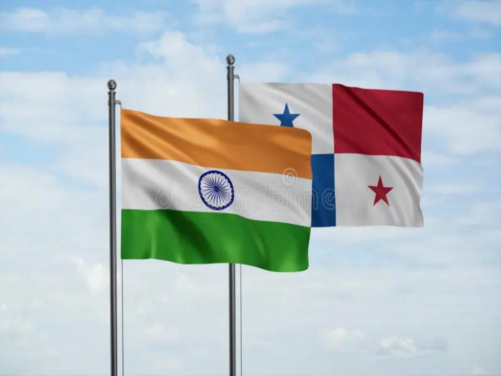 Indian and Panamanian ministers discussing India Panama maritime cooperation and global trade logistics.