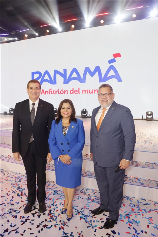 Supreme Court Magistrates attending the Panama Country Brand Launch ceremony in Panama City.
