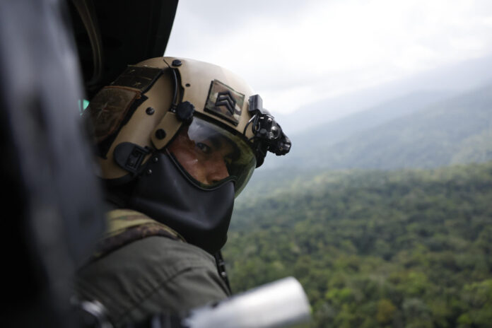 Joint Darien Gap security operations by Panamanian and Colombian forces near the Alto Limon border post.